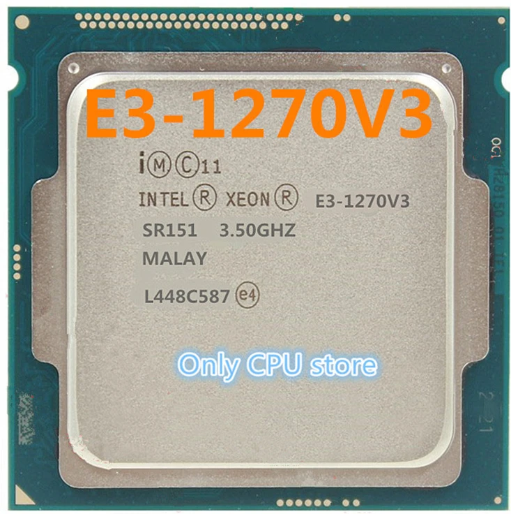 E3-1270 V3 3.5 GHz 4-kodolu 8 MB LGA1150 80 W Servera Procesors E3-1270V3 CPU