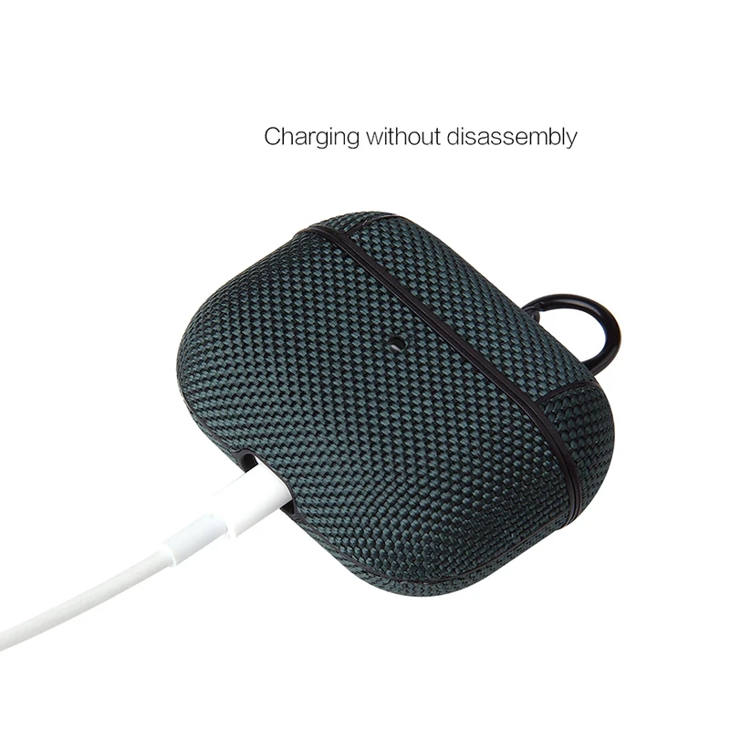 Aušanas Neilona auduma Gadījumā Par apple Airpods Pro Lietā uzlīmes Bluetooth Gadījumos airpods 3 PC Austiņas Aksesuāri ādas