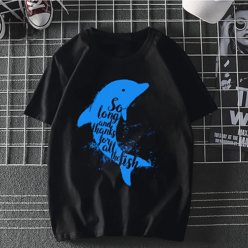 Pateicamies Delfīnu Īsām Piedurknēm Vīriešu T Krekls Gadījuma Vasaras Zaudēt Sieviešu T T-Krekls, T-Veida Krekli