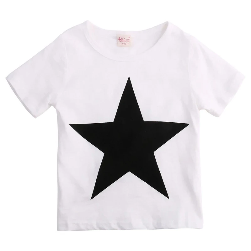 Pudcoco ASV Akciju Toddler Bērniem, Bērnu Zēniem Zvaigžņu Īsām Piedurknēm T-krekls Topi Harēma Bikses Apģērbs, Apģērbu Komplekts