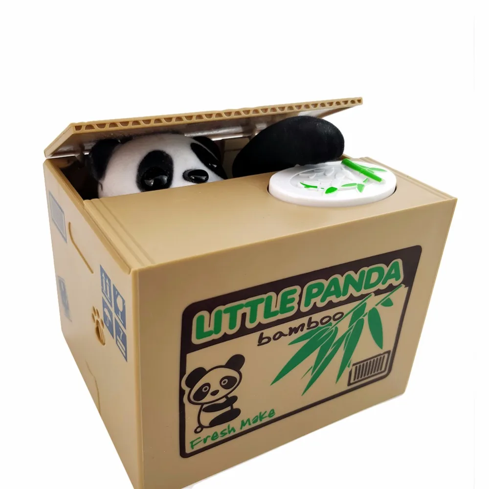 Panda Kaķis hief Naudas kastes, rotaļu cūciņa bankām dāvanu bērniem, naudas kastes, Automātiskā Nozaga Monētas Naudas Taupīšanas Lodziņā Moneybox