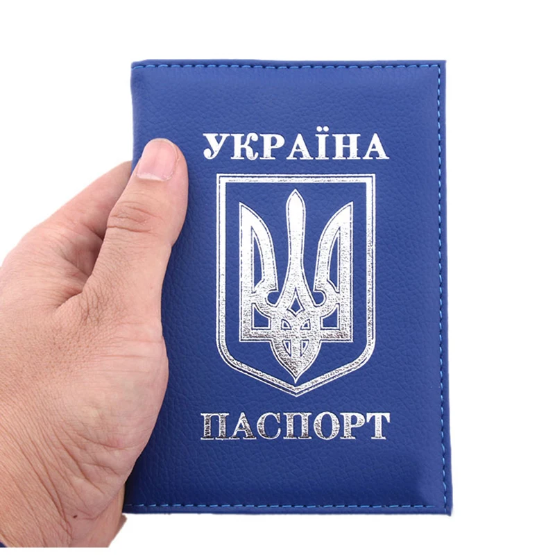 Ukrainas valsts ģerbonis pases vāks Vīrieši Sievietes Ceļošanas Pase Gadījumā Krievija Ceļošanas Dokumenta Turētāji