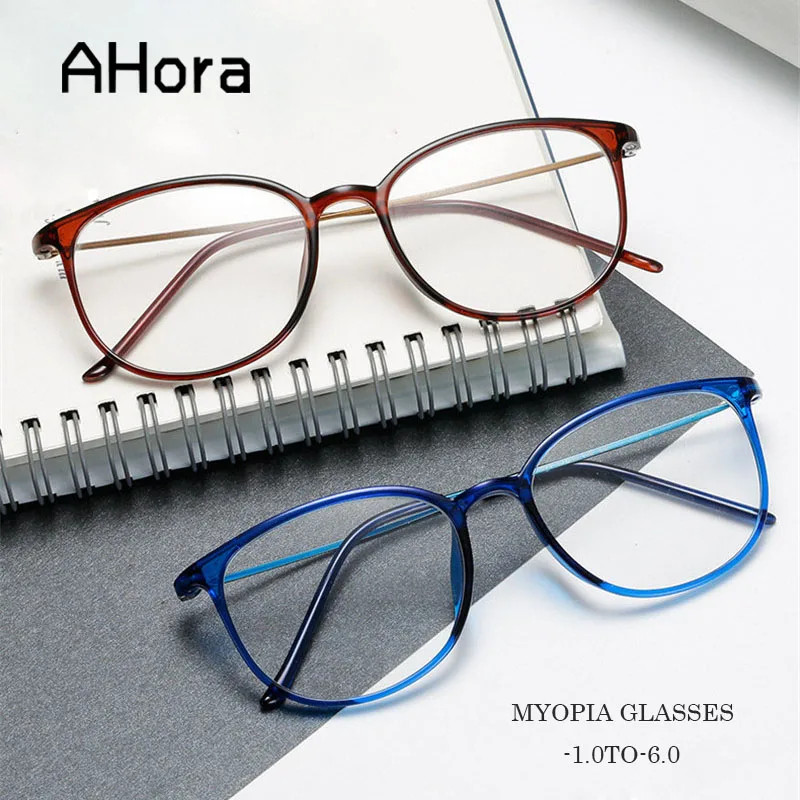 Ahora TR90 Anti Zilā Gaisma Gatavo Tuvredzība Brilles Ultravieglajiem Laukumā Tuvredzīgs Eyeglasses0-1.0-1.5-2.0-2.5-3.0-3.5-4.0...-6.0