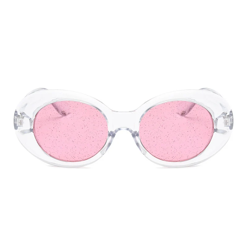 Vasarā Sievietēm, Liels Ovāls Rozā Saulesbrilles Caurspīdīgu Toņu, Saules Brilles Sieviešu Atdzist Konfektes Krāsu Brilles UV400 Oculos De Sol