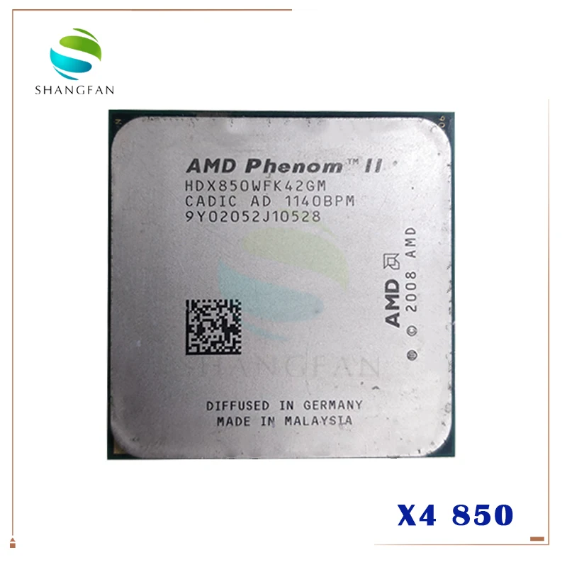 AMD Phenom II X4 X4 850-850 HDX850WFK42GM CPU Procesors Quad-Core (3.3 Ghz /95W )Socket AM3 938 pin