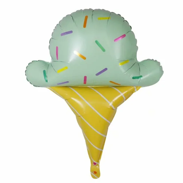 50gab 118*48cm Vasaras Puse Varavīksnes saldējums Folijas gaisa Balons, Dzimšanas dienas svinības Rozā Šokolādes Pārtikas Dekorēšanas Kūka Donut Baloon