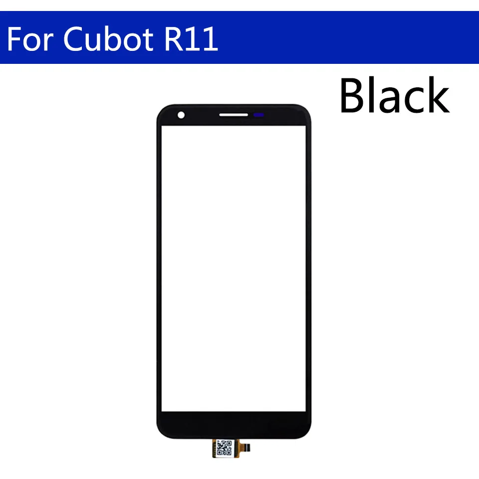 Pieskarieties Ekrānam, Lai Cubot R11 Digitizer LCD Displejs Priekšējā Stikla Panelis Sensoru Nomaiņa