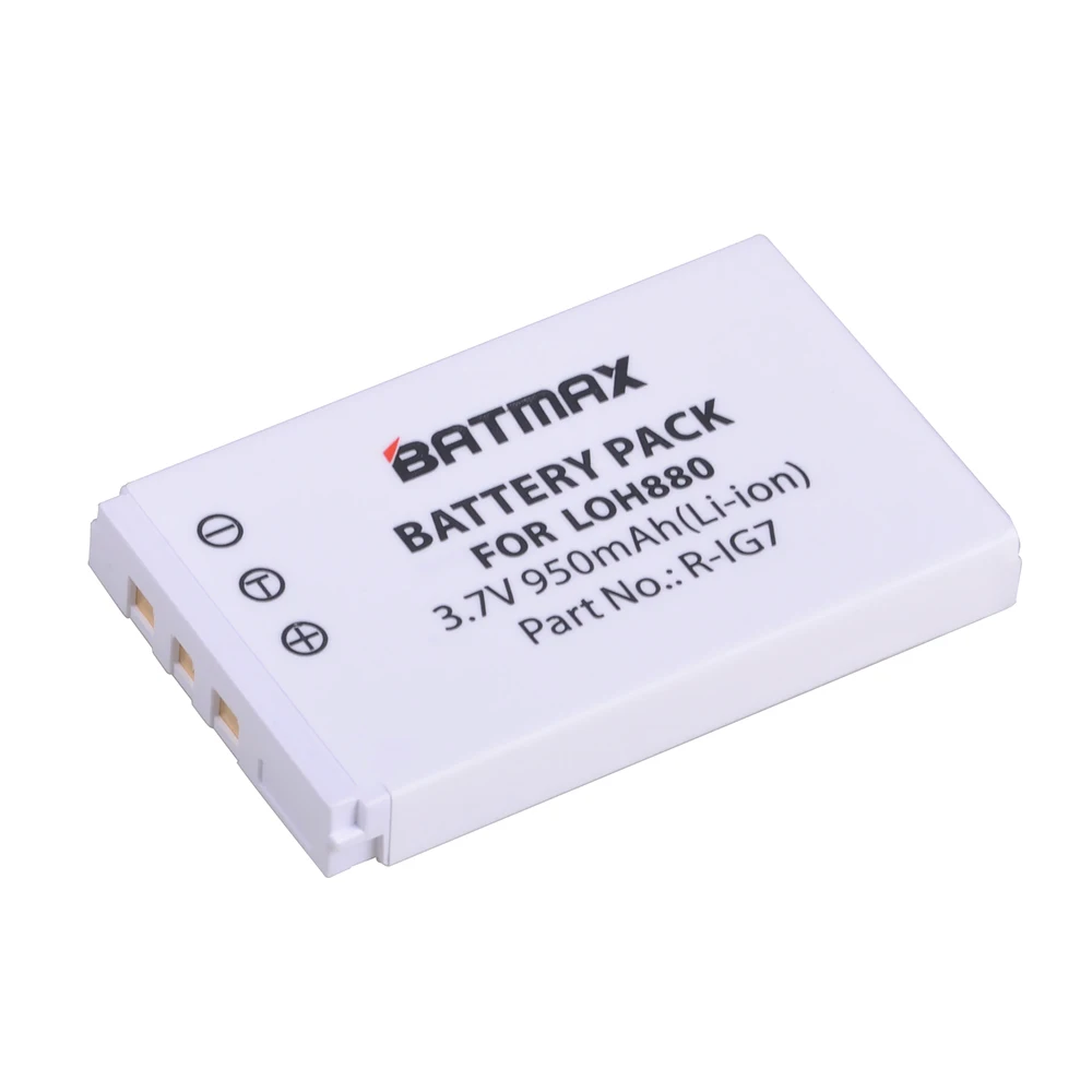 Batmax 4Pc 3.7 V, 950mAh R-IG7 Akumulatoru Logitech Harmony LOH880 Viena 900 720 850 880 890 Pro H880 Universālā Kamera