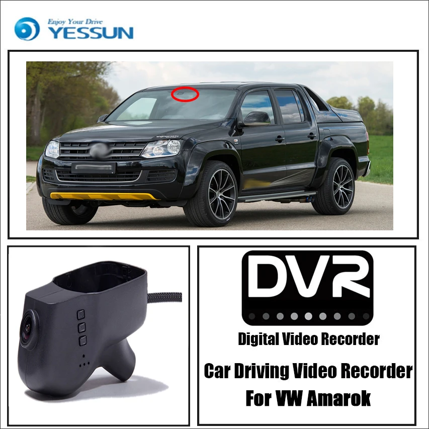 YESSUN par Volkswagen Amarok Auto Vadītāja Video Reģistratoru DVR Mini Kontroles APP Wifi Kameru Registrator Dash Cam