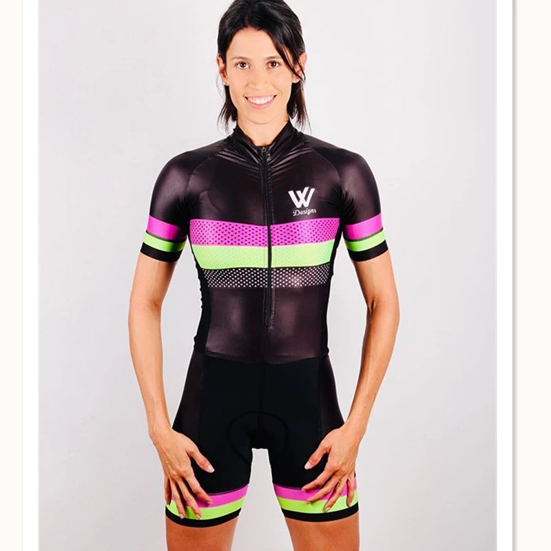 Vvsportsdesigns komanda ķermeņa jumpsuit uzstādīt sieviešu velosipēdu īsām piedurknēm uzvalks maillot ciclismo velosipēdu triatlona komplekts sporta mujer