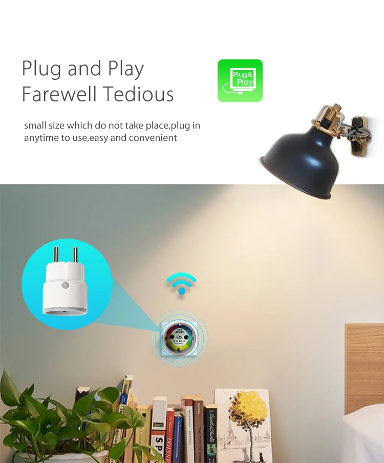 NEO Wifi Smart Plug ES Socket Atbalsts, Alexa,Google, Home,IFTTT Kontaktligzdas Ar Taimeri un Tālvadības pults, Izmantojot Mobilais Tālrunis