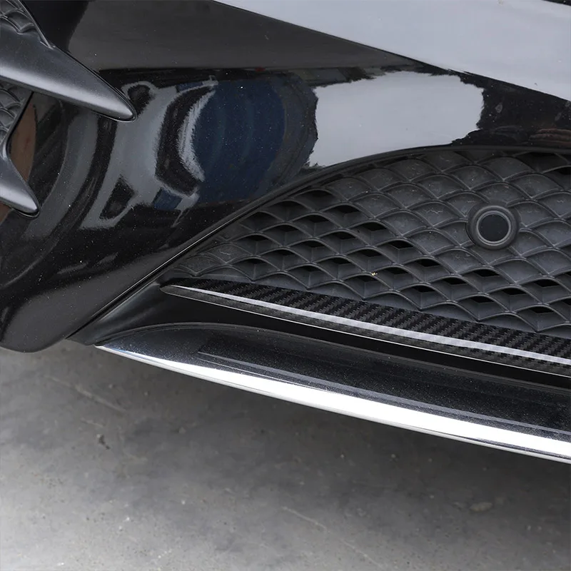 Oglekļa Šķiedras ABS Plastmasas Priekšējo Apakšā Grila Režģis Režģis Bufera augšējā Vāka Apdare Priekš Mercedes Benz W213 E Klases 2017-2019
