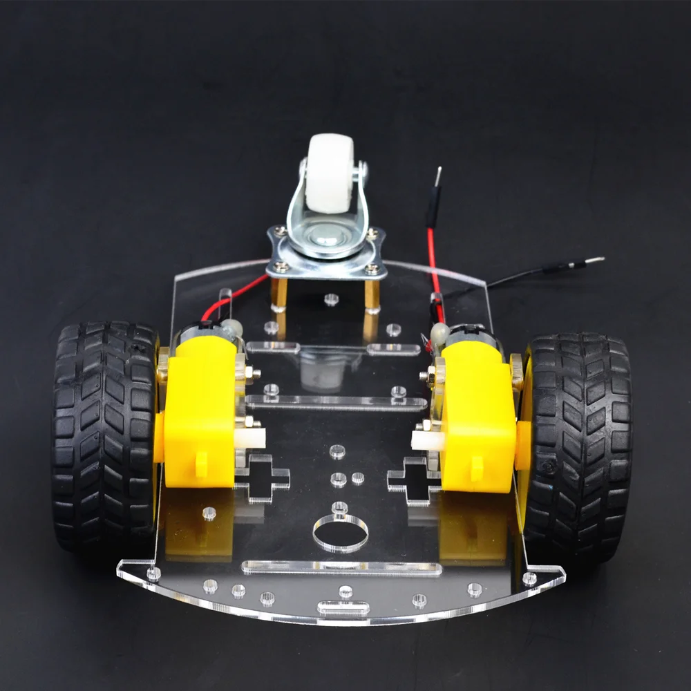 2WD Smart Auto Šasijas Akrila Universāla Riteņu Auto Ar Ātrumu Encoder TT Motors par DIY Tālvadības pults RC Robots Rotaļlietu Šasijas Bāzes