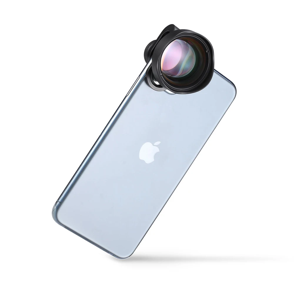 Ulanzi 75 mm Makro Objektīvs iPhone 7/8/X/XS/11 Pro Max/12 Mini Pro, Max Samsung S8/S9/S10/10. Piezīme Plus Huawei Universal Objektīvs Tālruni