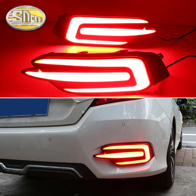 2GAB Honda Civic Sedans 2016 2017 2018 2019 Multi-funkcijas Automašīnas LED Aizmugurējie Miglas Lukturi, Buferi Vieglo Auto Bremžu Gaismas Atstarotājs