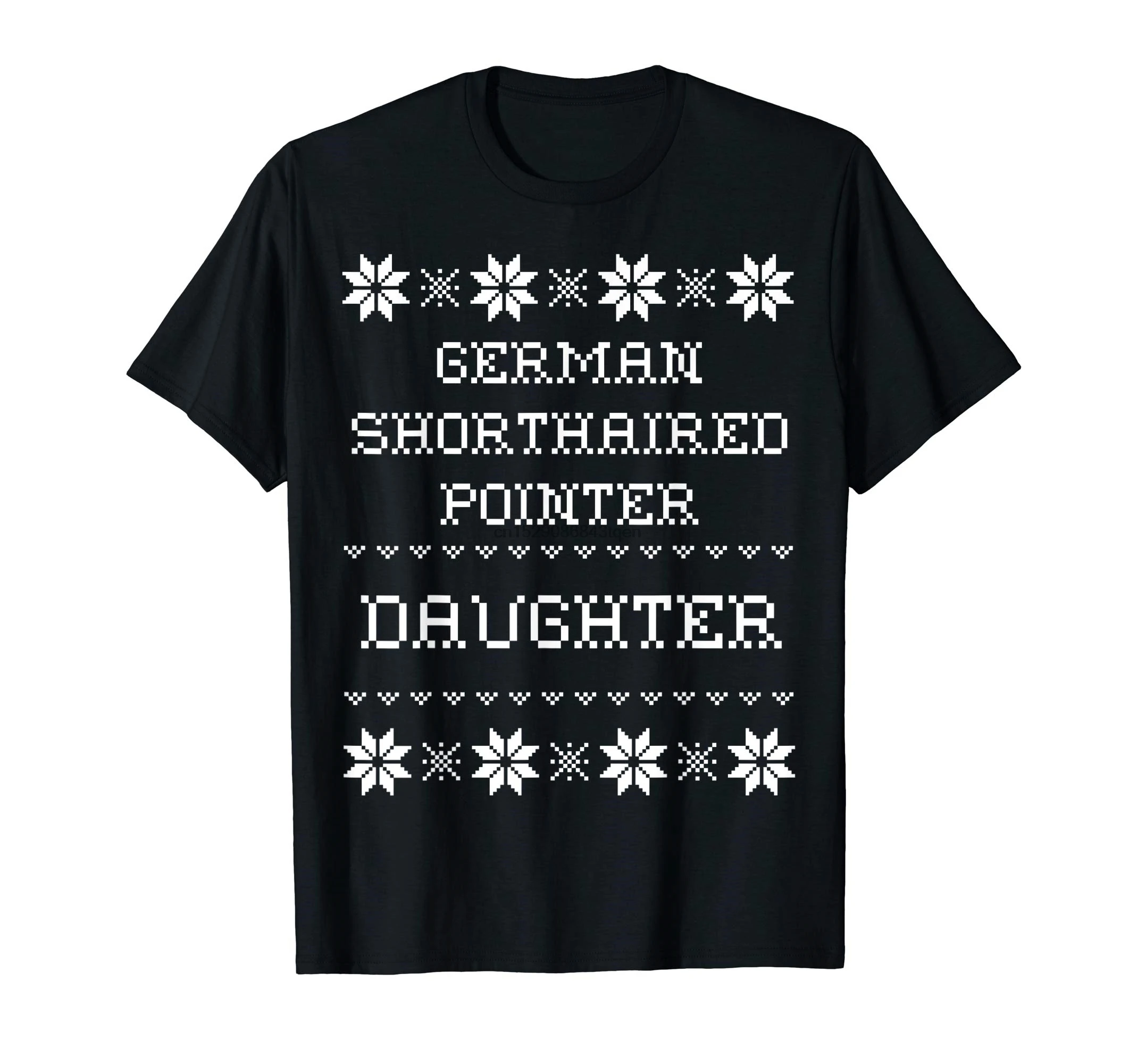 VPS ziemassvētku vācijas meita Krekls-Vīriešu T-Krekls-Melns shorthaired pointer suns