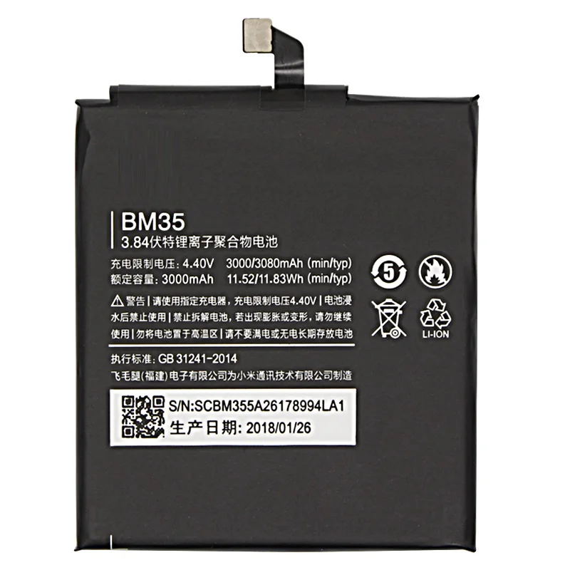 BM35 Akumulatoru Xiaomi Mi4c Mi 4C Nomaiņa Mobilā Tālruņa Akumulators lielas Ietilpības 3030mAh Bezmaksas Rīkiem BM35-Mi4c