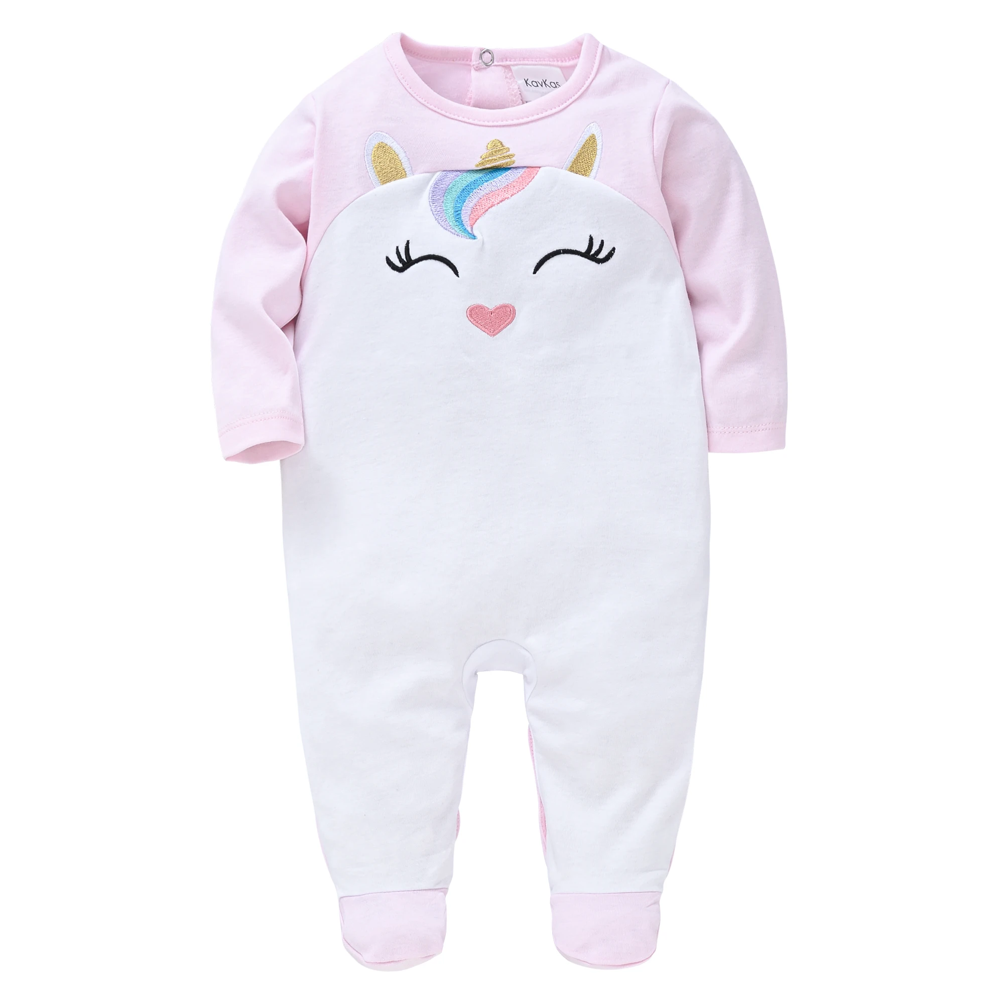2020 0-12M Jaundzimušais Meitene Drēbes Cute Karikatūra Unicorn Zīdaiņu Bērnu Kombinezonus Jumpsuit Modes Jauns Zīdainis, Bērnu Apģērbs, Apģērbu