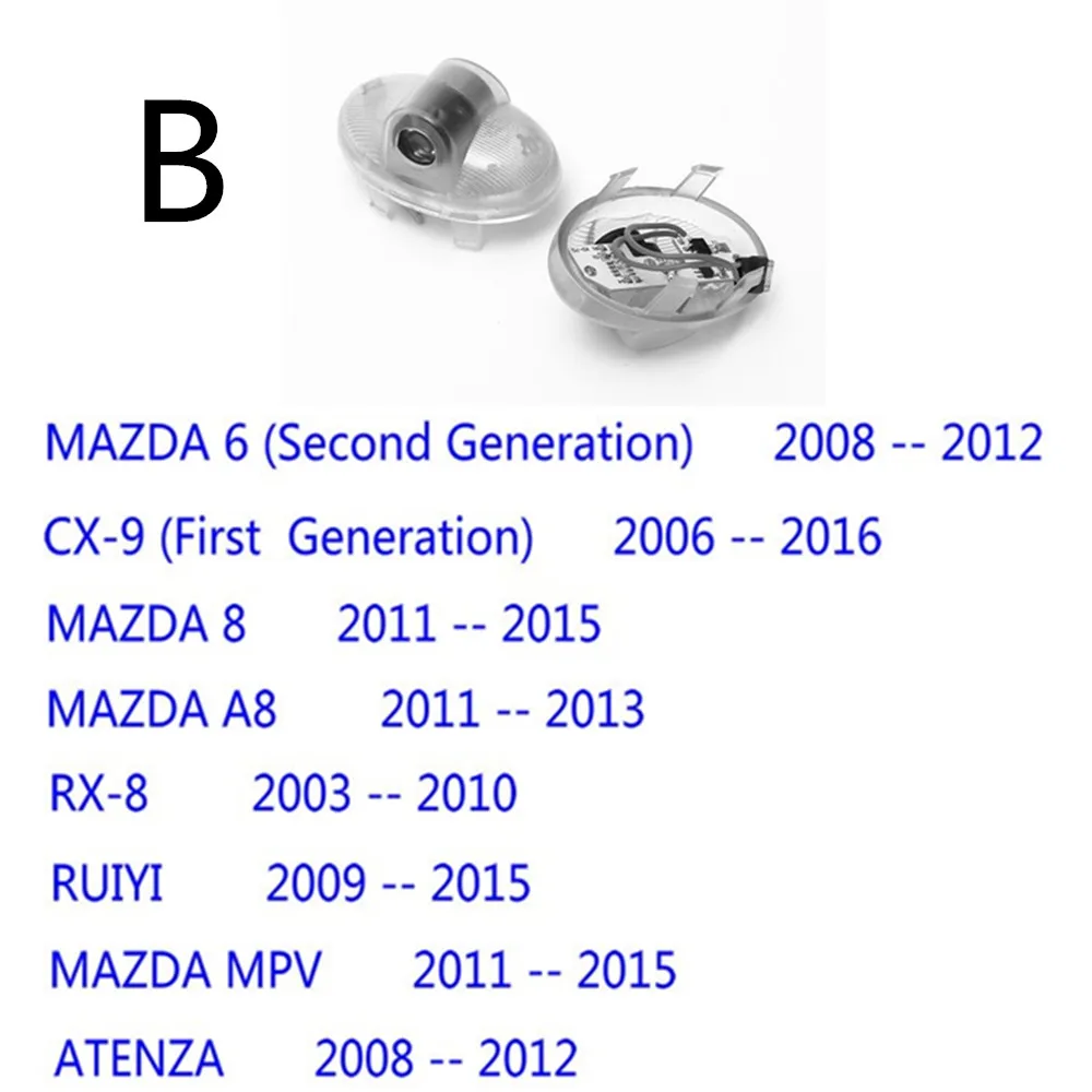 Priekš Mazda ATENZA 6 8 MAZDA6 RX8 CX-9 CX9 RUIYI MAZDA8 MPV Led Auto Durvīm, Laipni Gaismas Lāzera Projektoru Logo Dekoratīvās Lampas