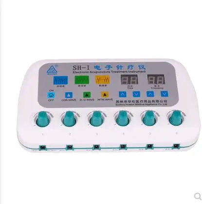 6 Kanāli Shunhe SH-es Electro Stimulators Elektronisko Massager angļu Rokasgrāmatu, CE 110-240V