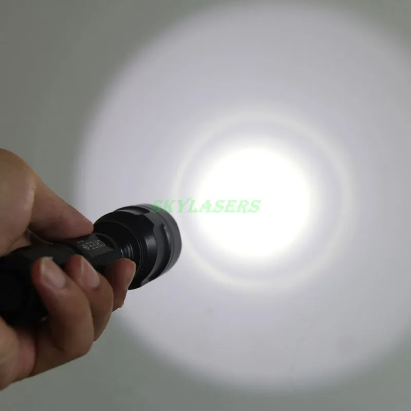 Klasiskās C8 lukturīti Q5 LED Lukturīti 5 gaismas režīmi Lāpu Gaismas