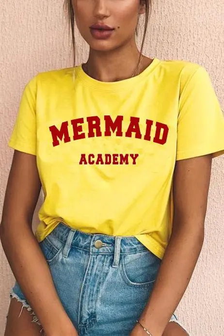 Sugarbaby Sea Shell Sirēna Akadēmija T-krekls Forši, Smieklīgi Vasaras Sirēna Vintage Tee Augstas kvalitātes Modes Sirēna T krekls