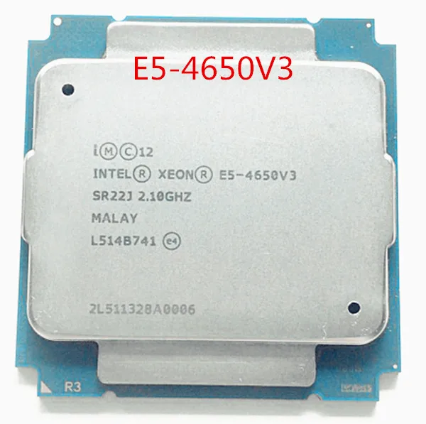 E5-4650V3 Oriģinālā Intel Xeon E5 4650V3 2.1 GHZ 12-Core 30MB SmartCache E5 4650 V3 FCLGA2011-3 105W E5-4650 V3 bezmaksas piegāde