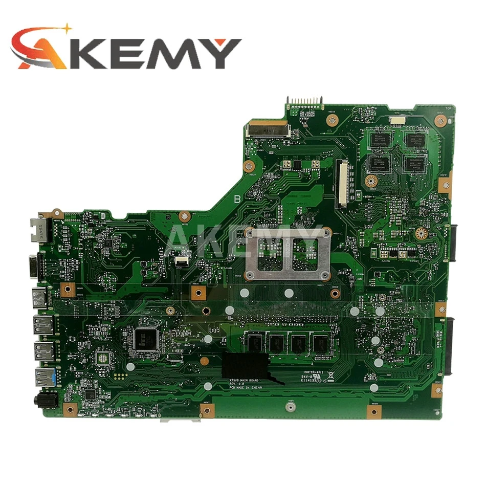 Akemy X75VC Portatīvo datoru Mātesplati par ASUS X75VB X75VD X75VC X75VCP X75VD1 X75V Mainboard GT720M 4 GB-operatīvā ATMIŅA I5-3337M/I5-3317M