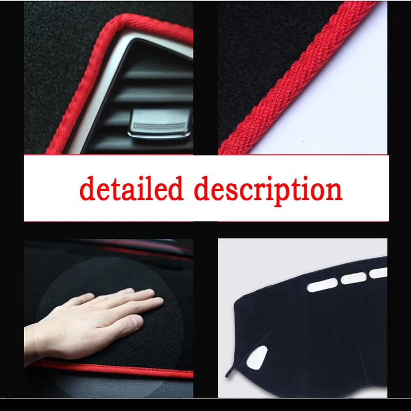 Automašīnas paneļa vāciņu mat TOYOTA Jaunā REIZ 2010-2016 gadiem Labās rokas disku dashmat pad dash mat ietilpst paneļa piederumi