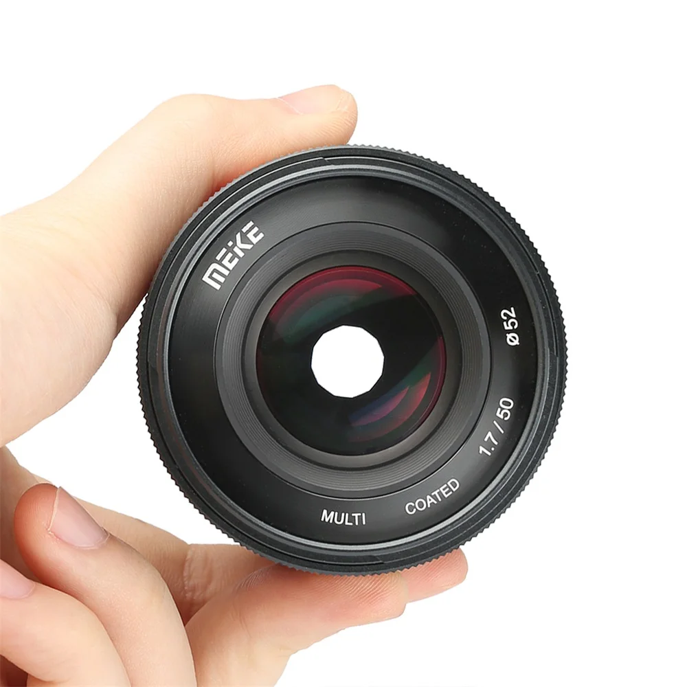 Meike 50mm F1.7 Lielas Diafragmas Pilna Kadra Manuālā Fokusa Objektīvu ar Fiksētu Fokusa Mirrorless Kameras Canon Kameras Objektīvs Nikon M43