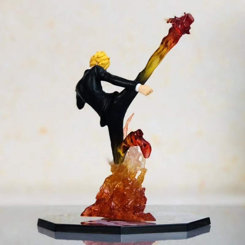 16cm Anime Viens Gabals Attēls Vinsmoke Sanji Statuetes Diable Jambe Sanji Darbības Rādītāji PVC Kolekcijas Modelis, Rotaļlietas, Dāvanas,