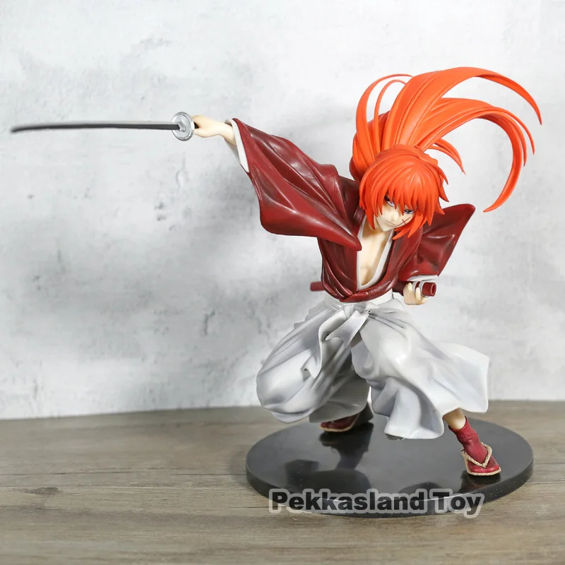 Rurouni Kenshin Meiji Paukotājs Romantisks Stāsts Kenshin Himura PVC Attēls Kolekcionējamus Modelis Rotaļlietas