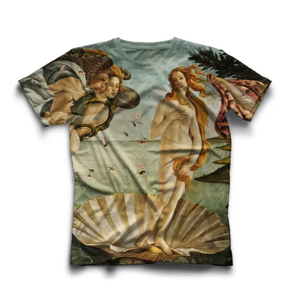 Dzimšanas Venus Unisex T krekls Sandro Botičelli glezna t krekls gadījuma meitenēm top tees augstas kvalitātes 3D full druka t kreklu
