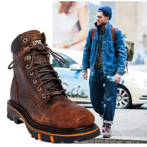 Augstas Kvalitātes Modes Vīrieši Pu Ādas Mežģīnes-up Boot Vīriešu Gadījuma, Klasiskās Moderns Vinage Stilīgs Paltform Boot Zapatos De Hombre TV017