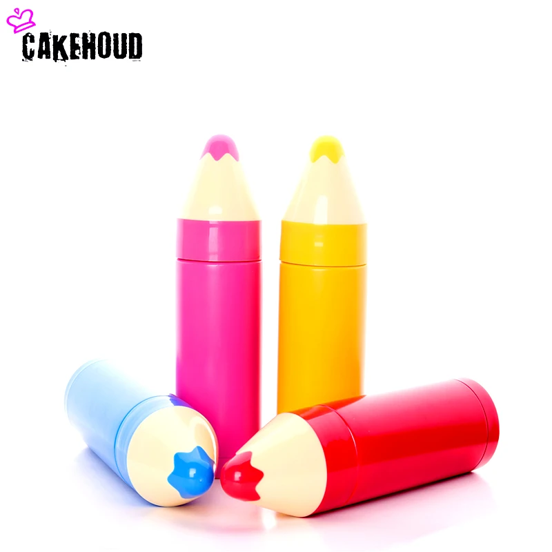 CAKEHOUD Krāsu Zīmuli Vadītājs Nerūsējošā Tērauda Vakuuma Termoss Pudele Konfektes Krāsu Studentu Bērniem Parocīga Pudele