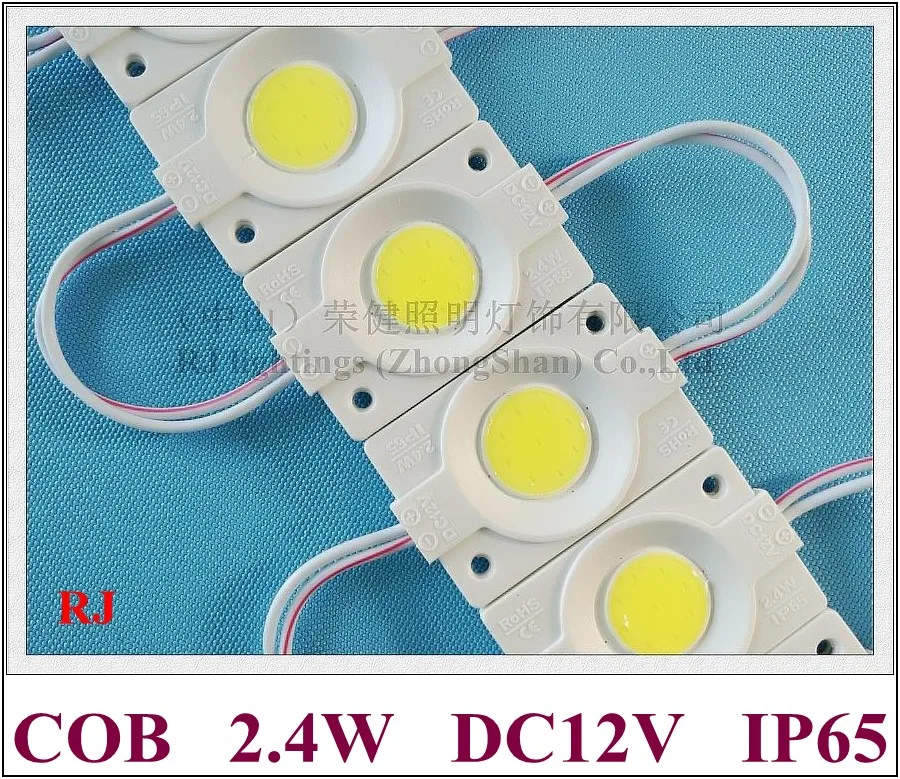 Apaļā COB LED gaismas modulis apgaismojums LED aizmugures gaismas DC12V 2.4 W 240lm COB IP65 CE, ROHS 46mm(L)*30mm(W)*3mm(H)