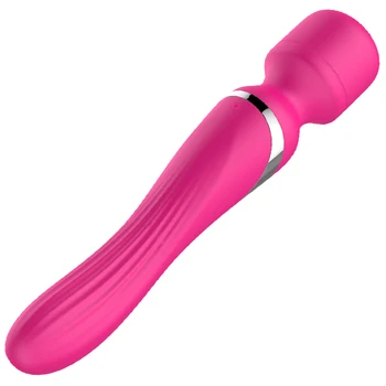 FOX Saprātīga dubultā Vibrators Av magic wand Massager Dildo Vibrators G Spot Klitora Stimulators Sieviešu masturbācija Dzimuma Produktu
