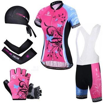 X-Tiger Pro Sieviešu Velosipēdu Jersey Uzstādīt Quick-Dry Bike Wear Riteņbraukšana Apģērbu Elpojošs Kalnu Velosipēdu, Velo Apģērbs, Tērps