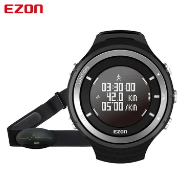 EZON GPS cilvēkresursu pārvaldība Sirds ritma Monitors Sporta Pārgājienu Apmācību Fitnesa Kalorijas Pedometrs un Bluetooth 4.0 Smart Sporta Skatīties T033