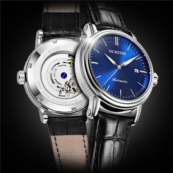 OCHSTIN Luksusa Zīmolu Modes Sporta Mehāniskās Pulksteņi Ādas Siksna Vīriešiem ir Automātiskā pulksteņi Horloges Mannen reloj hombre