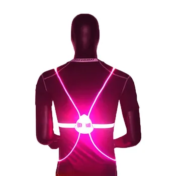Atstarojoša veste 360 Augstas Redzamības LED Flash Braukšanas Naktī, Braucot ar Velosipēdu Āra iedegties Velosipēdu Drošības Veste