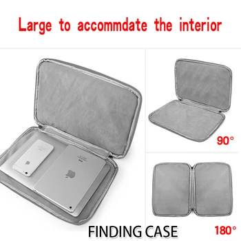 Triecienizturīgs Klēpjdatora Soma Piedurknēm Somā Grāmatiņa somiņa Dell Chromebook/Inspiron 13/Inspiron 15 Laptop Sleeve Case Bag