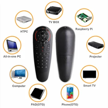 Rezerves Android TV Box Tālvadības pulti 2.4 G Bezvadu Balss Gaisa Peli, Žiroskopu Sensoru Smart Remote