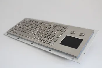 Kioska touchpad mini usb tastatūra ar skārienpaliktni rūpniecības klaviatūras vadu klaviatūra ar medicīnas tastatūru metāla skārienpaliktnis 81keys