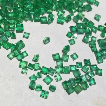 Patiesi vērtīgs Squar dabas zaudēt dārgakmeņiem, emerald bijoux femme zaļo gem gredzens, kaklarota, aproce akmens joyas edelstenen