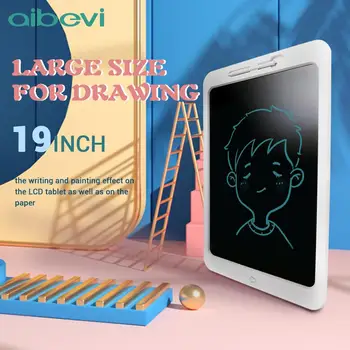 Aibevi 19 collu LCD Rakstiski Tabletes Digitālās Zīmēšanas Tablete Grafikas Rokraksta Spilventiņi Pārnēsājamo Elektronisko Tablete Valdes Bērniem Dāvanu
