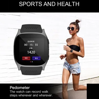 1.54 collu T8 Smart Skatīties Vīriešu Sporta Bluetooth SIM TF Karti Kameras Miega Monitors Pedometrs SmartWatch Atbildēt uz Zvanu skatīties смарт часы