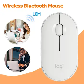 Logitech Oļu Bezvadu Bluetooth Mouse 1000DPI 3 Pogas Plānas Klusums Augstas Precizitātes Optisko Izsekošanu Pelēm ar Windows un MAC