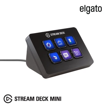 Elgato Icatu Plūsma Klāja Mini Konsoles Komutatoru LCD LCD Displejs Makro Tastatūras Obs
