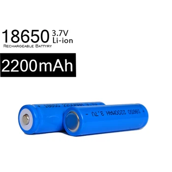 4gab 3.7 Volt 18650 Baterijas Li-Ion 2200mah Uzlādējams LED Lukturīti Akumulators Litija Bateriju Bezmaksas Piegāde